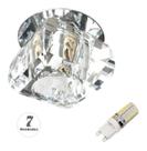 7 Un. Spot de Embutir Cristal K9 Ac661 + Led G9 3w Branco Frio 7 Un. Spot de Embutir Cristal K9 Ac661 + Led G9 3w Branco Frio