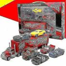 7 unidades/conjunto Cars 2 Lightning Mcqueen Racer Car & Mac