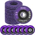 7 x Discos Flap Strip 115mm x 22mm 4.1/2" Polidor Removedor Tinta Fundos Vernizes Roxo 7xFSTRIP-115mm-RX