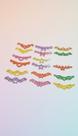 70 Adesivos EVA Glitter Pet Laços Tiaras Coloridos 70 Adesivos EVA Glitter Pet Laços Tiaras Coloridos