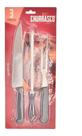 70 Kits De Churrasco com 3 Peças Faca Garfo Chaira 70 Kits De Churrasco com 3 Peças Faca Garfo Chaira