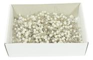 700 Alfinetes 34mm Cabeça Bola Branca Patchwork Costura Arte