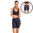 7004 Bermuda, Shorts, Cintura Perfeita Plus Cor:PretoTamanho:PP