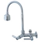 7163 C80 Torneira Bica Móvel de Parede Cozinha Tubo Flexível Cromado Chuveirinho Saída Filtros 1/4 Máquina de Lavar Louça e Roupa Filtro 3/4