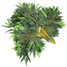 72 Ramos Decoração Arranjo Bambu Artificial Planta Decorativa Plástico 12 Galhos Cada 57cm