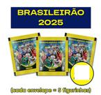 75 Figurinhas Brasileirão 2025 Panini Campeonato Brasileiro, 15 Envelopes Novo e Lacrado