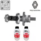 7701206898 - kit com cilindro mestre de freio com abs (sistema teves) e 2 fluidos de freio dot 4 - 2000 em diante - clio ii
