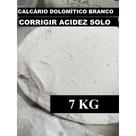 7KG CALCÁRIO BRANCO DOLOMÍTICO AGRICOLA - Correção Solo - Calcário Agricola Mineral