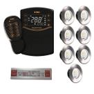 7x led slim 10w tholz + fonte 120w + smartpool