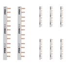 8 Barramento Bifásico 80A Steck 440V 16 Polos Para Painel