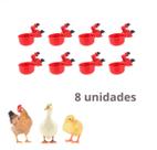 8 Bebedouro Automatico Para Aves Copinho 65ml Vermrlho Bag8