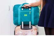 8 Bolsa/ Sacola Dobrável De Viagem Travel Bag Prende Na Mala