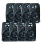 8 Caixa Som Acustica Preta Suporte Som Ambiente 55w Leson 8 Caixa Som Acustica Preta Suporte Som Ambiente 55w Leson