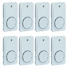 8 Campainhas Embutir Tipo Timbre 220v Com Placa 4x2 Pial