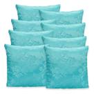 8 Capas Almofada C/ Zíper 40cmx40cm Jacquard Adamascado Luxo