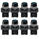 8 Chaves Seletora 90g 1na 22mm 2 Pos Preta De Metal