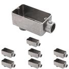 8 Condulete 3/4 Tipo Lb Alumínio S/rosca S/placa Sieg