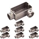 8 Condulete Alumínio LL 3/4 Sieg S/placa S/rosca