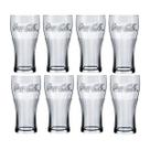 8 Copo Coca-Cola Contour 300ML Suco Água Refresco Nadir