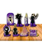 8 Display de mesa Decoração Wandinha festa aniversário