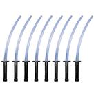 8 Espadas de Brinquedo Ninja Katana Infantil Preta Revenda Festa Sacola Surpresa
