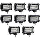 8 Farol de Milha LED 72W LUMI-2238 jeep 4x4 caminhonete