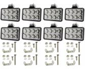8 Farol Milha Retangular Led 24w Sc 112 113 Mb1113 Volvo Edc