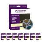 8 Fita COB 220V 4000K 1800lm Luz Neutra 18W/m Save Energy