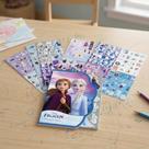 8 Folhas Adesivo Figurinha Personagens Infantil Disney Volta as Aulas Homem Aranha Princesa Frozen