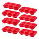 8 Formas Silicone Antiaderente 6 Cavidades Cupcake Sortida