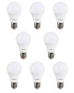 8 Lâmpada LED Bulbo 9w Superled Ouro Biv 6500k Ourolux