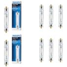 8 Lâmpada Palito 70w Vapor Metálico Philips 3000k RX7S 94v
