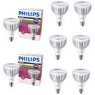 8 Lâmpadas Philips Par30 Led 28w Dicroica E27 3000k Bivolt