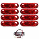 8 Lanterna Ônibus Caminhão Vigia Teto Cromada 2 LED 24 Volts VM 8 Lanterna Ônibus Caminhão Vigia Teto Cromada 2 LED 24 Volts VM