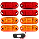 8 Lanterna Teto Caminhão Baú Van 2 LED BIVOLT +Chicote VM/AM 8 Lanterna Teto Caminhão Baú Van 2 LED BIVOLT +Chicote VM/AM