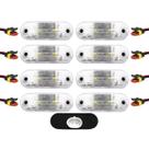 8 Lanterna Vigia Placa Ônibus Caminhão 2 LED BIVOLT CR +Conector