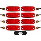 8 Lanterna Vigia Teto Ônibus Caminhão 2 LED BIVOLT VM +Conector