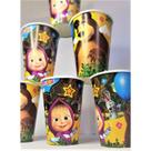 8 Lembrancinha copo personalizados Masha e Urso