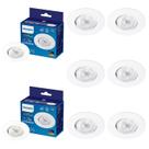 8 Luminária Spot Led Philips Sl052 Redondo 4,2W 2700K 350lm