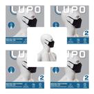 8 máscaras na cor preta Lupo 36004-001