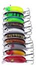 8 Micro Iscas Artificiais Crankbait 4,5 Cm Sortidas