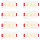 8 Mini Spot Led Triplo Downlight Embutir Pontual 3000k Bet90 8 Mini Spot Led Triplo Downlight Embutir Pontual 3000k Bet90