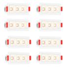 8 Mini Spot Triplo Embutir Led Recuado Micro Downlight Bet91