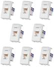 8 Módulo Tomada Informática Margirius RJ45 CAT 6 Sleek