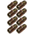 8 Niple Galvanizado Duplo Adaptador Conexão Aço 3/8x3/8 Npt