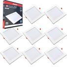 8 Painel Led Quadrado Embutir 18w 6500K Bivolt 22cm Avant