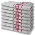 8 Panos De Prato Atoalhado Felpudo 370g/m² Premium Rosa