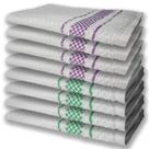 8 Panos de Prato Atoalhado Felpudo Premium 4 Roxo 4 Verde 8 Panos de Prato Atoalhado Felpudo Premium 4 Roxo 4 Verde