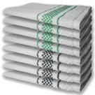 8 Panos De Prato Atoalhado Felpudo Premium 4 Verde 4 Preto 8 Panos De Prato Atoalhado Felpudo Premium 4 Verde 4 Preto
