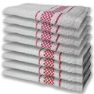 8 Panos De Prato Atoalhado Felpudo Premium 4 Vermelho 4 Rosa 8 Panos De Prato Atoalhado Felpudo Premium 4 Vermelho 4 Rosa